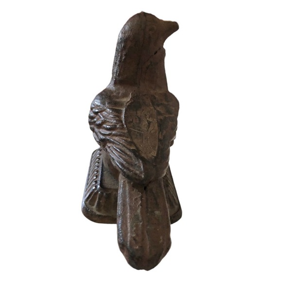 Antique Cast Iron Bird Door Stop Stay Figural Decor Pigeon Dove Bookend Target - Picture 12 of 13